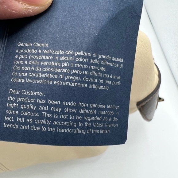 Borgo Degli Etruschi premium leather made in Italy handbag, large NWT - Picture 13 of 16